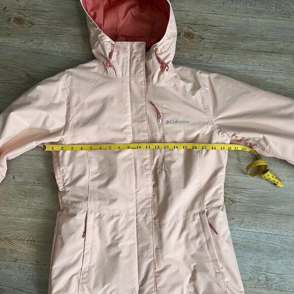 Columbia Whirlibird Interchange 3-in-1 Jacket with Omni Heat Peach Pink XS/Ski - Picture 9 of 10